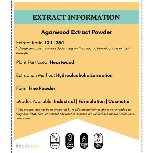 Agarwood (Oud) Extract Powder - Aquilaria malaccensis - Herbuno.Com