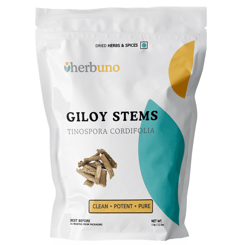 Dehydrated Giloy Stems for Immune Support - Herbuno