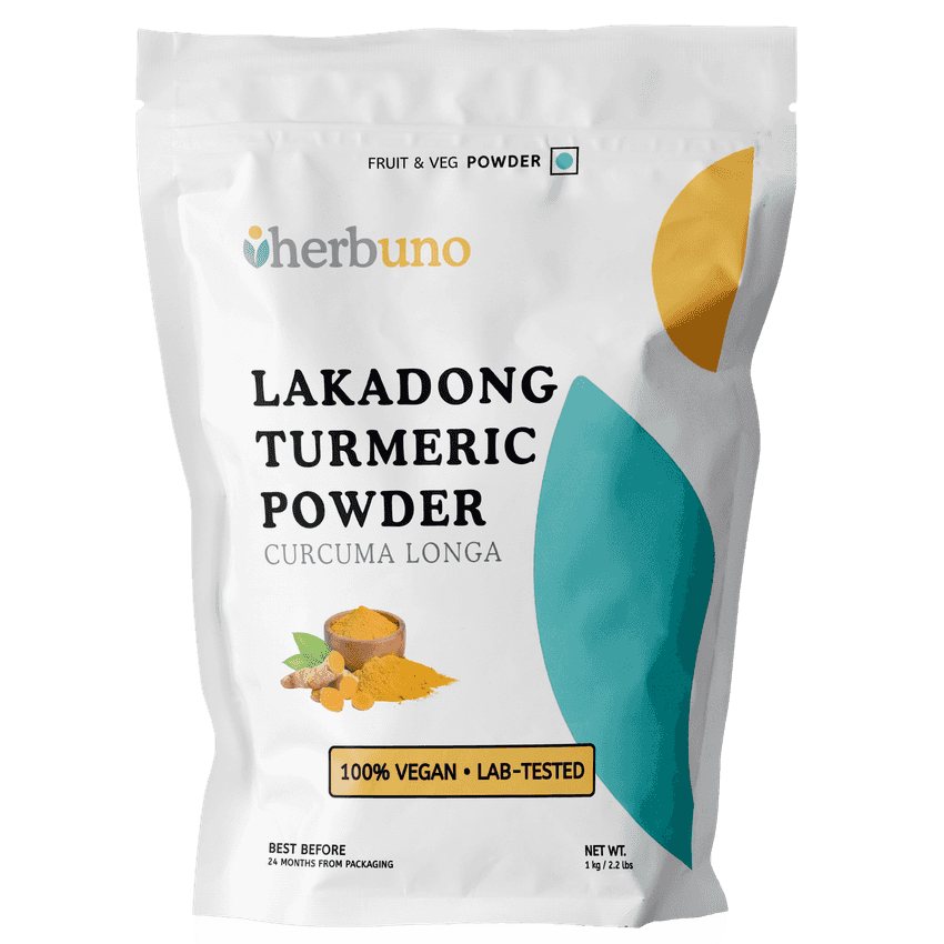 Lakadong Turmeric Powder - High Curcumin Content - Herbuno