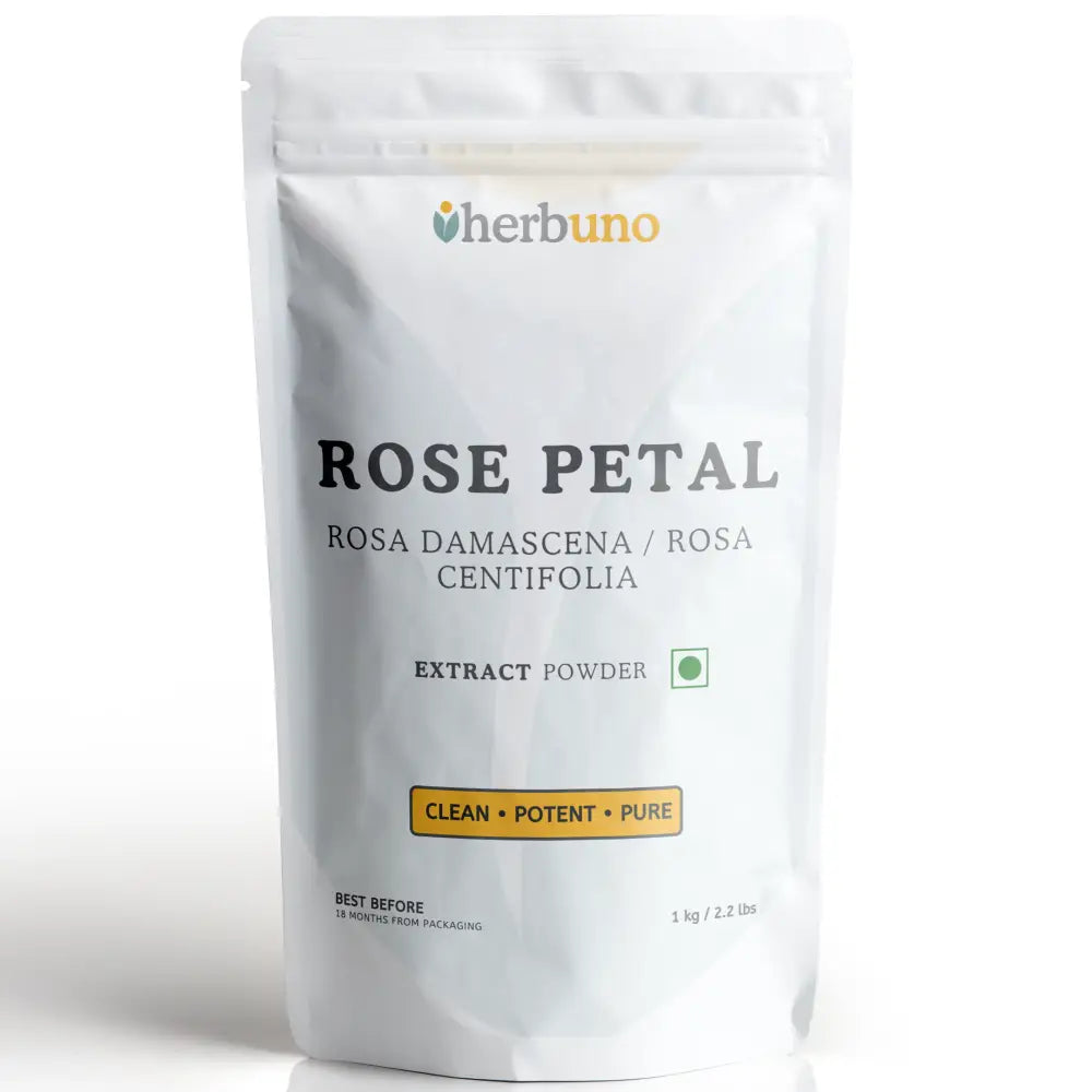 Rose Petal Extract Powder for Skin & Wellness - Herbuno