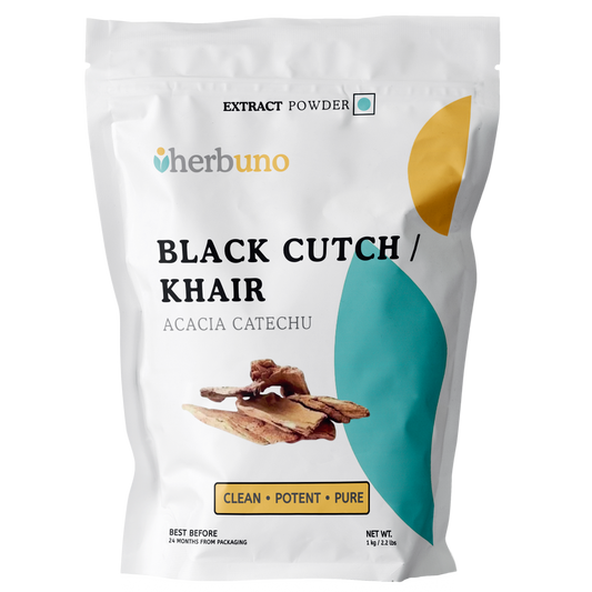 Acacia Catechu (Khadira) Extract Powder - Herbuno (Gausyn Global LLP)