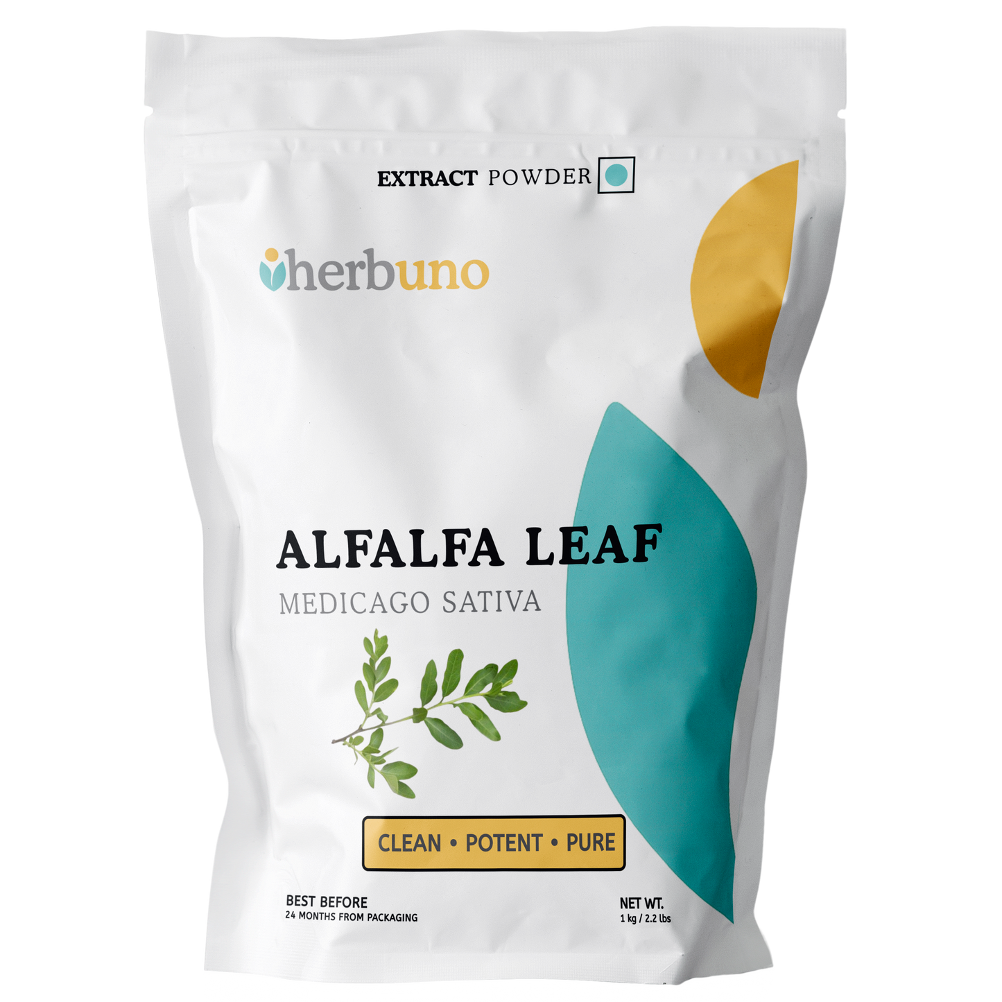 Alfalfa Leaf Extract Powder - Medicago sativa - Herbuno.Com