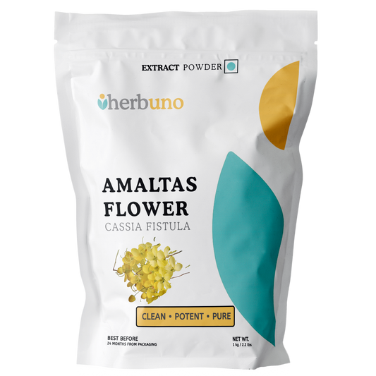 Amaltas Flower Extract Powder - Cassia fistula - Herbuno (Gausyn Global LLP)