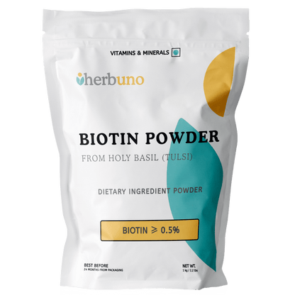 Biotin (0.5%) — from Holy Basil Leaf  - Bulk Supplier India  - shop_name