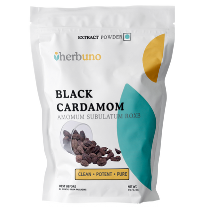 Black Cardamom Extract Powder - Amomum subulatum Roxb - Herbuno.Com