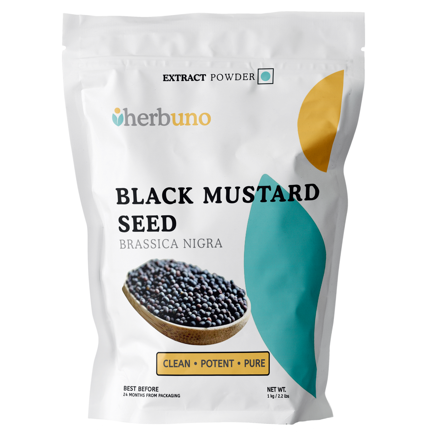 Black Mustard Extract Powder - Brassica Nigra - Herbuno.Com