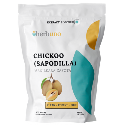 Chickoo Fruit Extract Powder - Manilkara zapota - Herbuno.Com