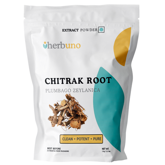 Chitrak Root Extract Powder - Plumbago zeylanica - Herbuno.Com