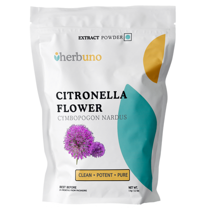 Citronella Flower Extract Powder - Cymbopogon nardus - Herbuno.Com