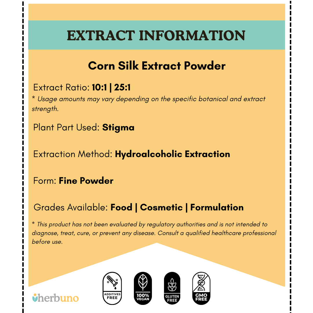 Corn Silk Extract Powder - Herbuno.Com