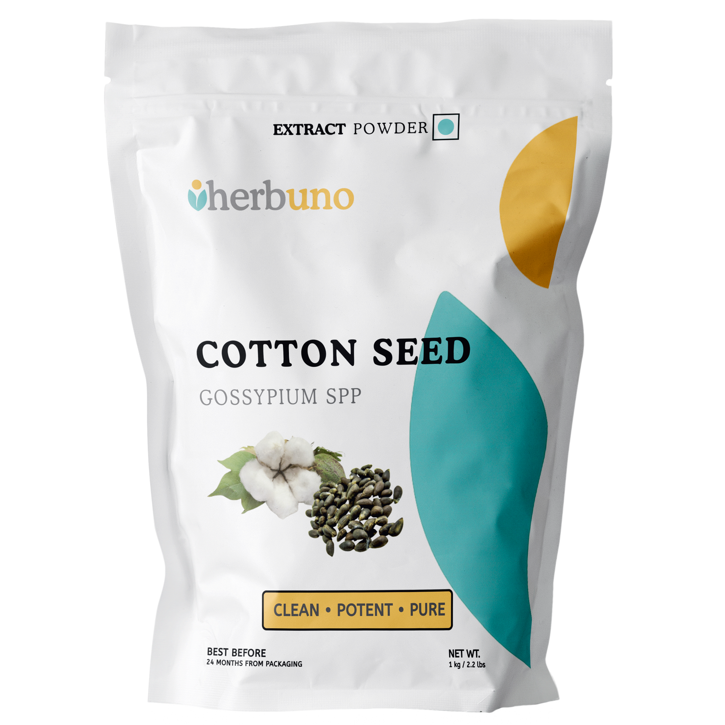 Cotton Seed Extract Powder - Gossypium spp - Herbuno.Com