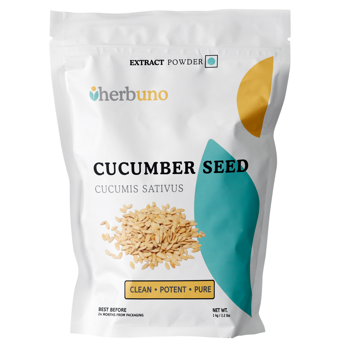 Cucumber Seed Extract Powder - Cucumis sativus - Herbuno.Com