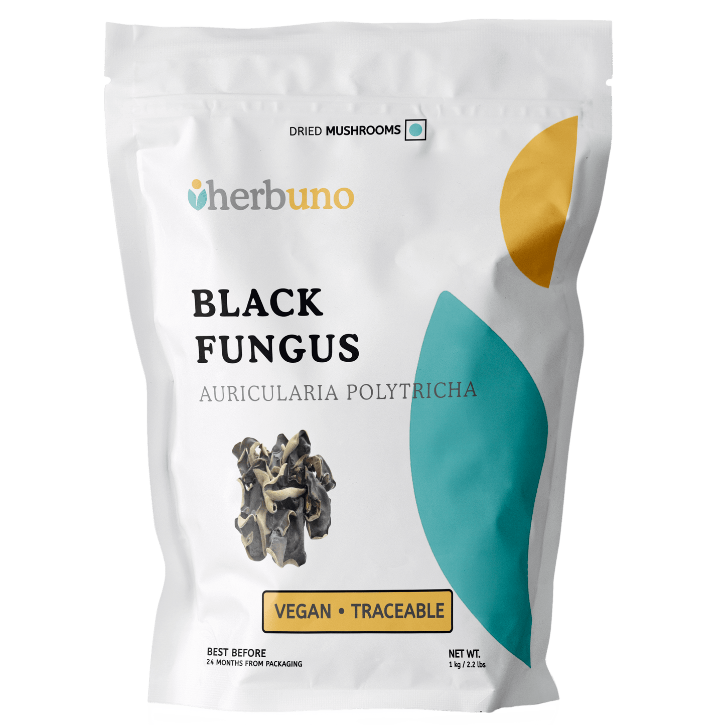 Dehydrated Black Fungus - Auricularia polytricha - Herbuno.Com