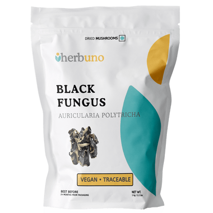 Dehydrated Black Fungus - Auricularia polytricha - Herbuno.Com