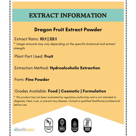 Dragon Fruit Extract Powder - Selenicereus undatus - Herbuno (Gausyn Global LLP)