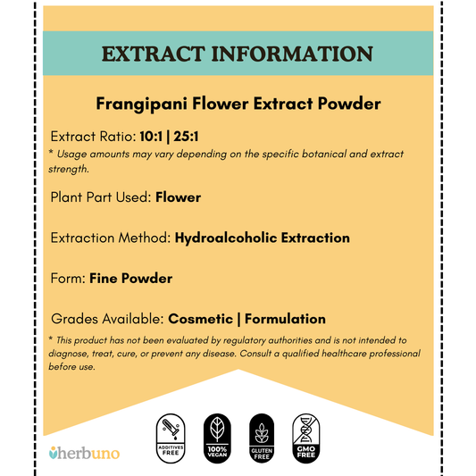 Frangipani Flower Extract Powder - Plumeria pudica - Herbuno.Com