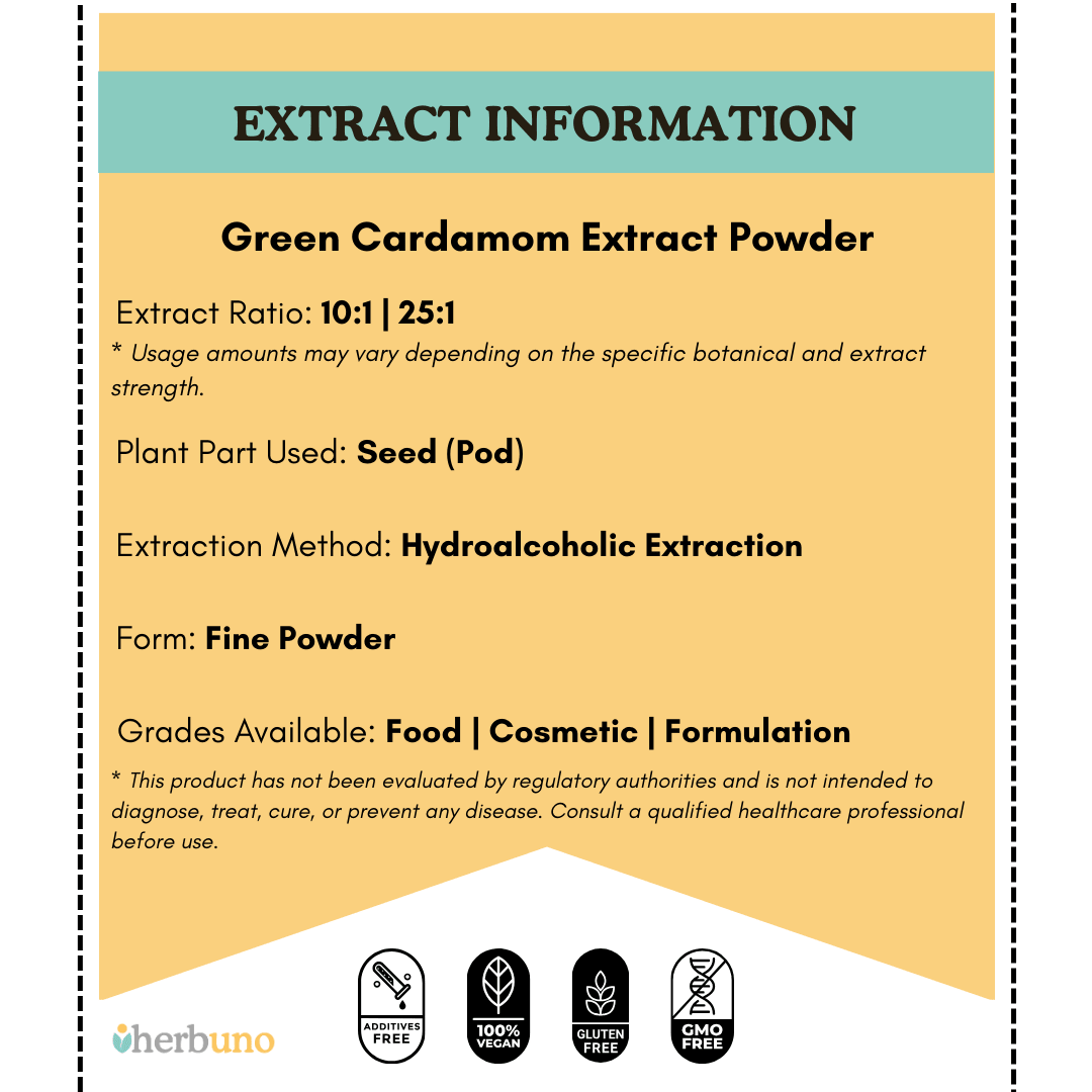 Green Cardamom Extract Powder - Elettaria cardamomum  - Bulk Supplier India  - shop_name