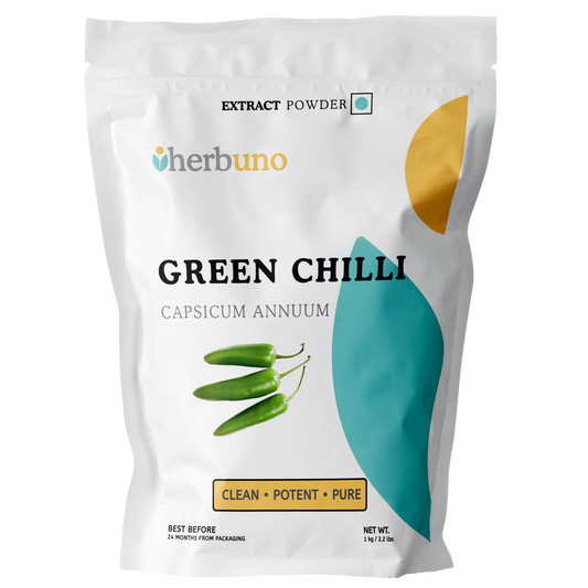 Green Chilli Extract Powder - Capsicum annuum - Herbuno.Com