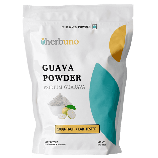 Guava Powder - Tangy White Flavor - Herbuno.Com