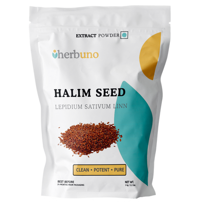 Halim Seeds Extract Powder - Garden Cress - Lepidium Sativum Linn - Herbuno.Com