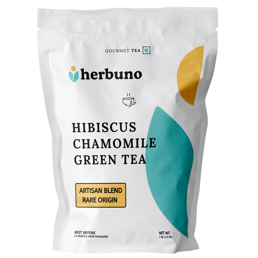 Hibiscus Chamomile Green Tea - Herbuno.Com