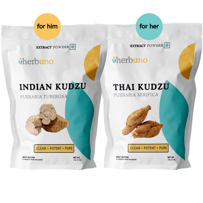 Him & Her Kudzu Vitality Bundle - Herbuno (Gausyn Global LLP)