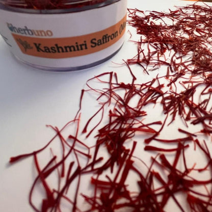 Kashmiri Saffron (Kesar / Mongra) Dried Stigmas - Crocus sativus - Herbuno.Com