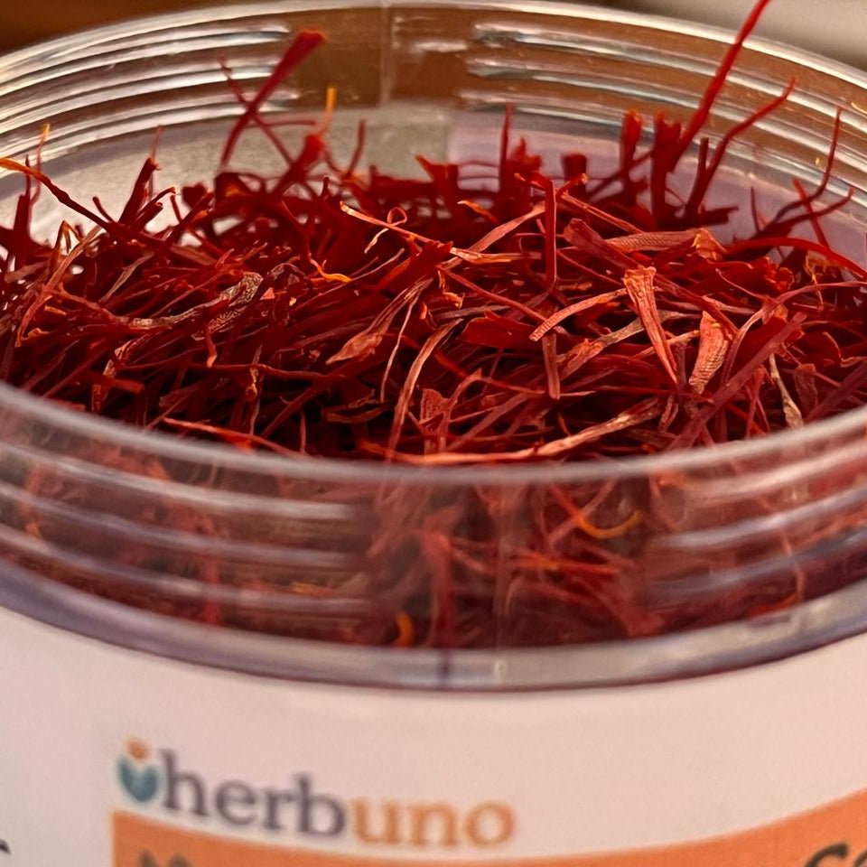 Kashmiri Saffron (Kesar / Mongra) Dried Stigmas - Crocus sativus - Herbuno.Com