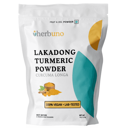 Lakadong Turmeric Powder - High Curcumin Content - Herbuno.Com