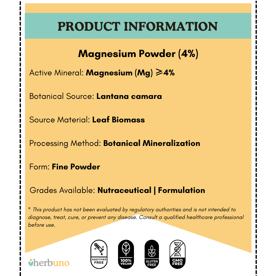 Magnesium (4%) — from Lantana camara  - Bulk Supplier India  - shop_name