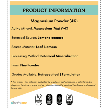 Magnesium (4%) — from Lantana camara  - Bulk Supplier India  - shop_name