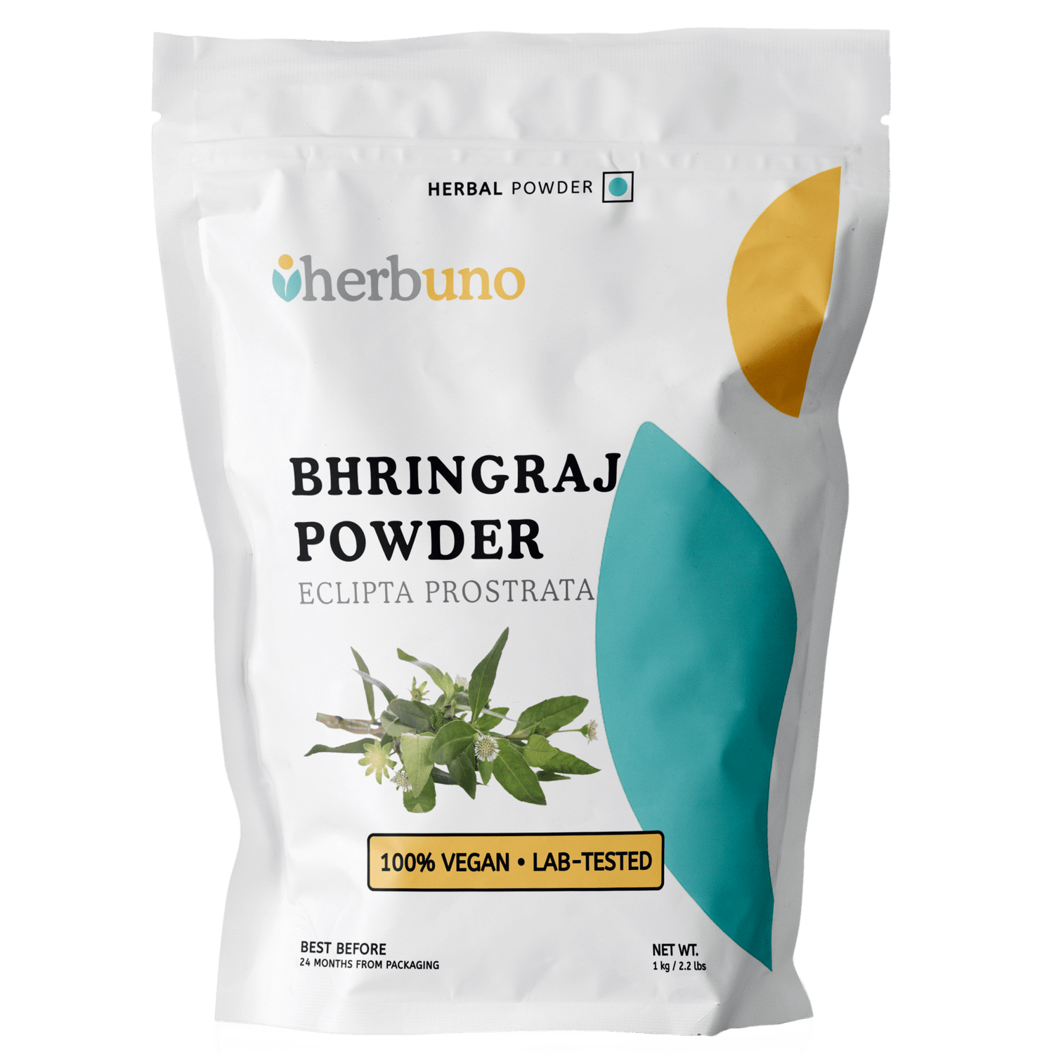 Organic Bhringraj / Bhringaraj (Eclipta alba) Herb Powder - Herbuno.Com
