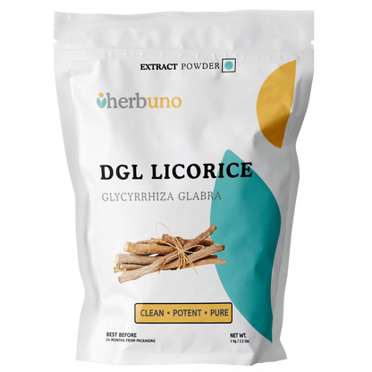 Organic Deglycyrrhizinated Licorice (DGL) Extract Powder - Glycyrrhiza glabra - Herbuno.Com
