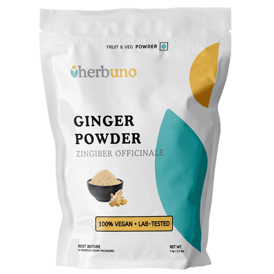 Organic Ginger (Zingiber officinale) Root Powder - Herbuno.Com