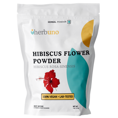 Organic Hibiscus (Hibiscus rosa-sinensis) Flower Powder - Herbuno.Com