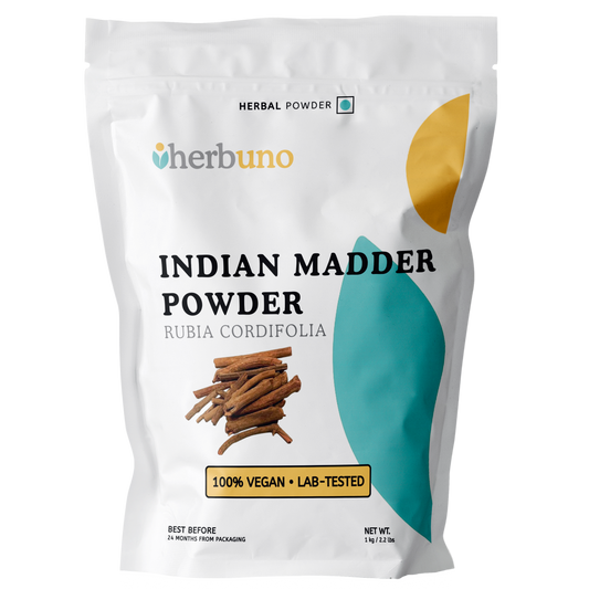 Organic Manjistha / Indian Madder (Rubia cordifolia) Root Powder - Herbuno.Com