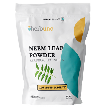 Organic Neem Leaf Powder - Azadirachta indica - Herbuno.Com