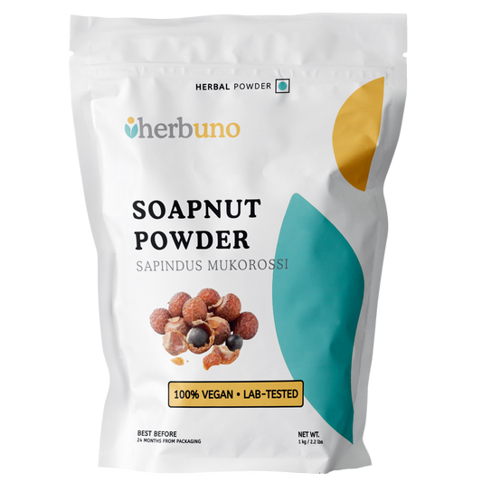 Organic Reetha / Soapnut (Sapindus mukorossi) Powder - Herbuno (Gausyn Global LLP)
