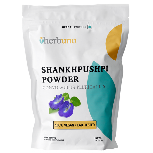 Organic Shankhpushpi (Convolvulus pluricaulis) Herb Powder - Herbuno.Com