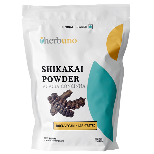 Organic Shikakai (Acacia concinna) Powder - Herbuno.Com