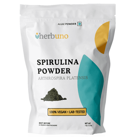 Organic Spirulina (Arthrospira platensis) Powder - Herbuno (Gausyn Global LLP)