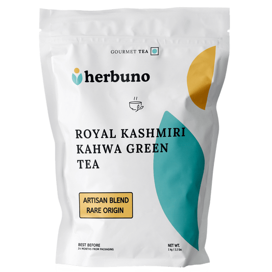 Royal Kashmiri Kahwa Green Tea - Herbuno.Com