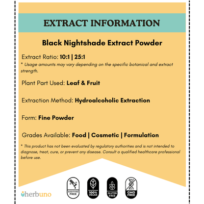 Solanum nigrum (Makoi / Black Nightshade) Extract Powder  - Bulk Supplier India  - shop_name
