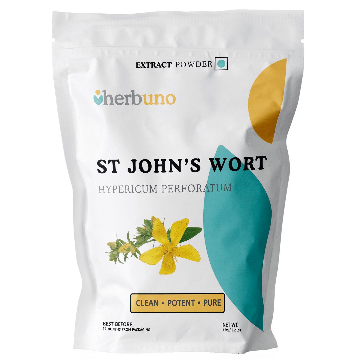 St John's wort Extract Powder (0.3 % Hypericin) - Hypericum perforatum - Herbuno.Com