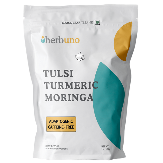 Tulsi Turmeric Moringa Tisane - Herbuno.Com