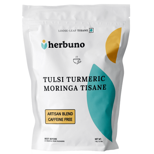 Tulsi Turmeric Moringa Tisane - Herbuno.Com