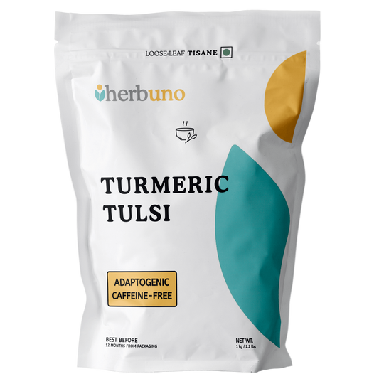 Turmeric Tulsi Green Tea - Herbuno.Com