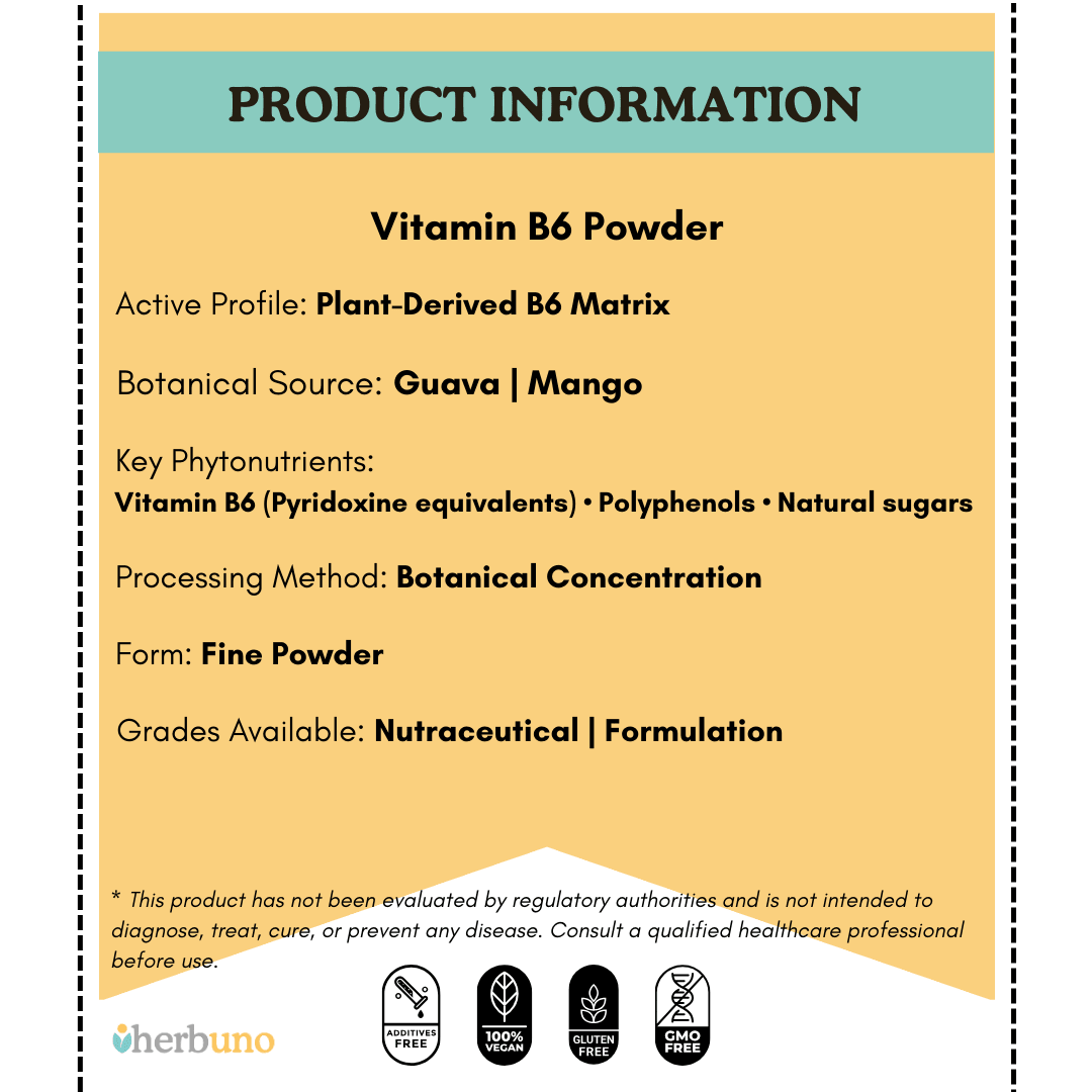 Vitamin B6 — from Guava/Mango  - Bulk Supplier India  - shop_name
