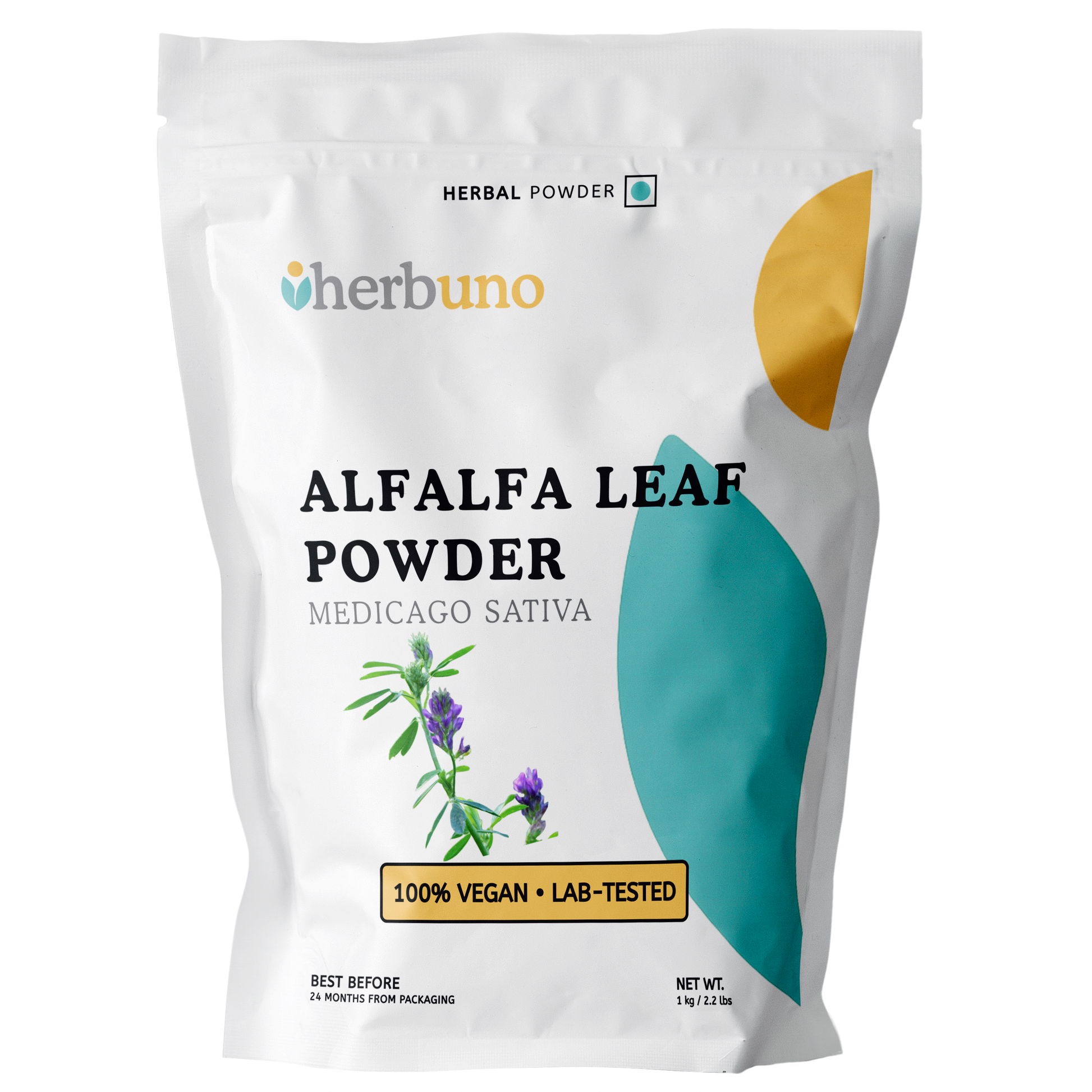 Organic Alfalfa / Lucerne (Medicago sativa) Leaf Powder - Herbuno.Com