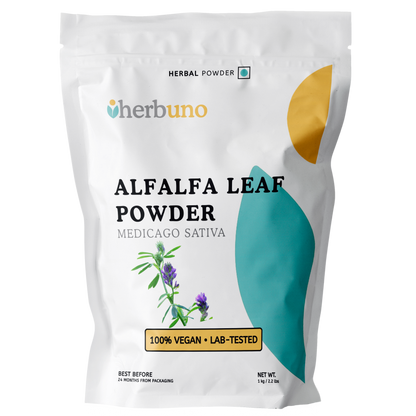 Organic Alfalfa / Lucerne (Medicago sativa) Leaf Powder - Herbuno.Com